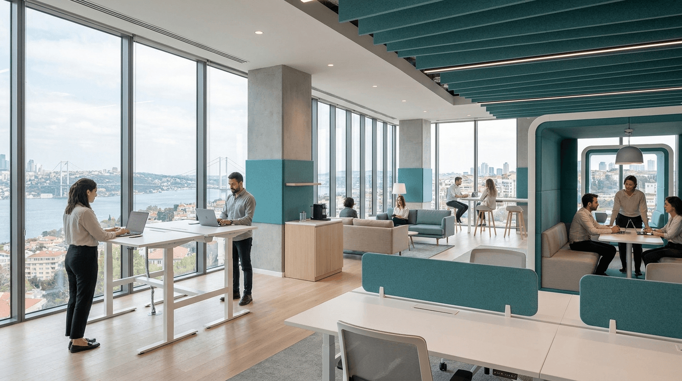 Hibrit Çalışma Modelinde Ofis İhtiyacı: 2026'da Kaç m² Yeterli?